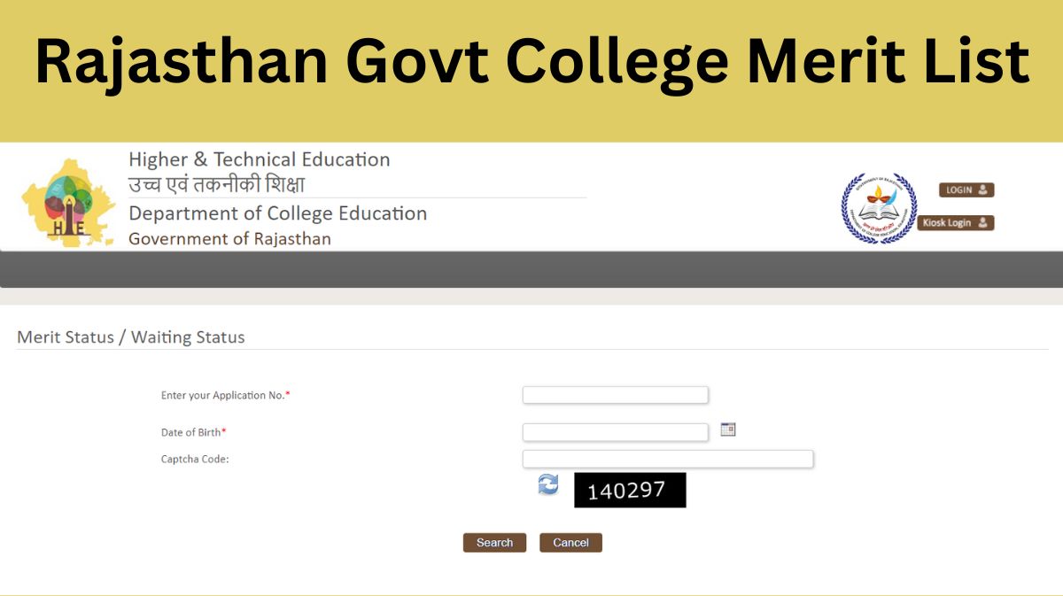 Rajasthan Govt College Merit List: राजस्थान की सभी सरकारी कॉलेज की बीए बीएससी बीकॉम प्रथम वर्ष मेरिट सूची जारी, यहां से देखें